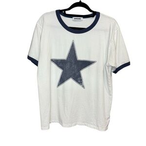 Daydreamer Classic Star Oversized Ringer Tee size medium